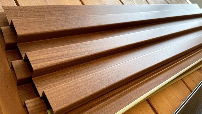 ガルバリウム鋼板に木目調デザインがあります！